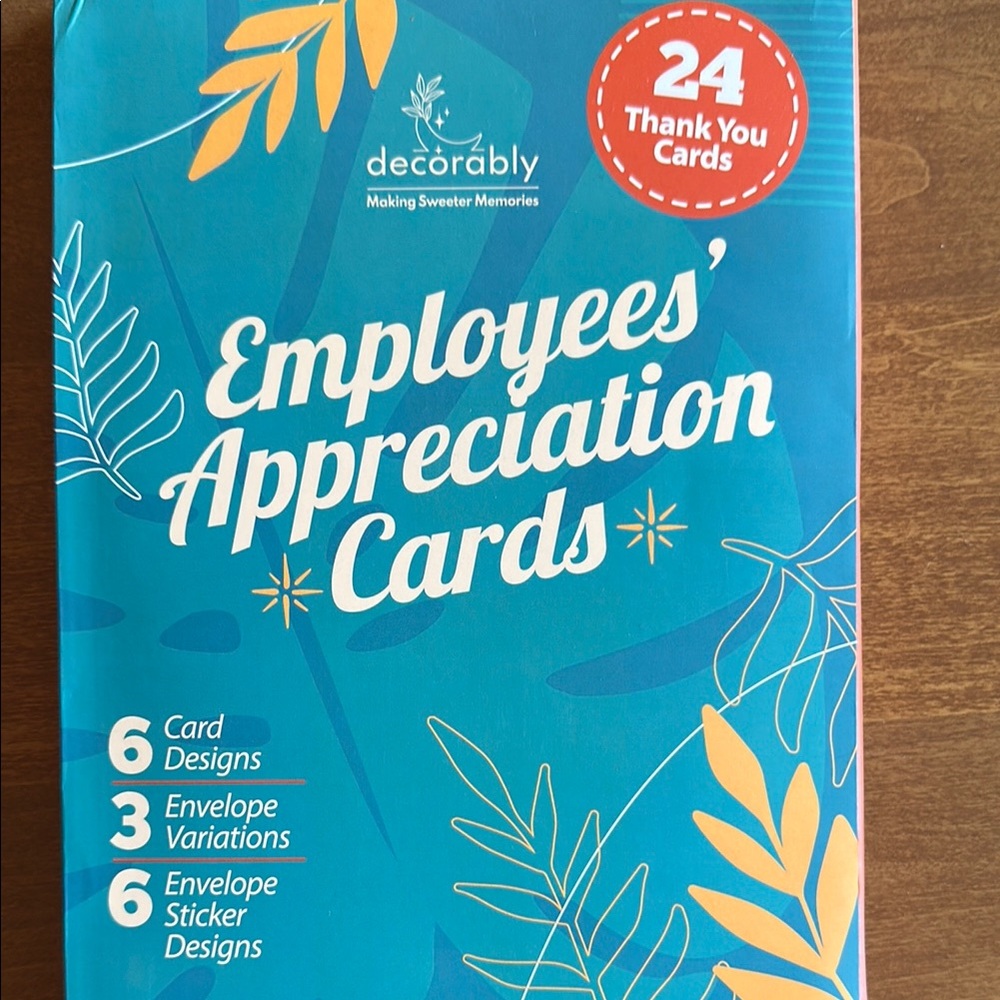 Decorably Employee Appreciation Cards